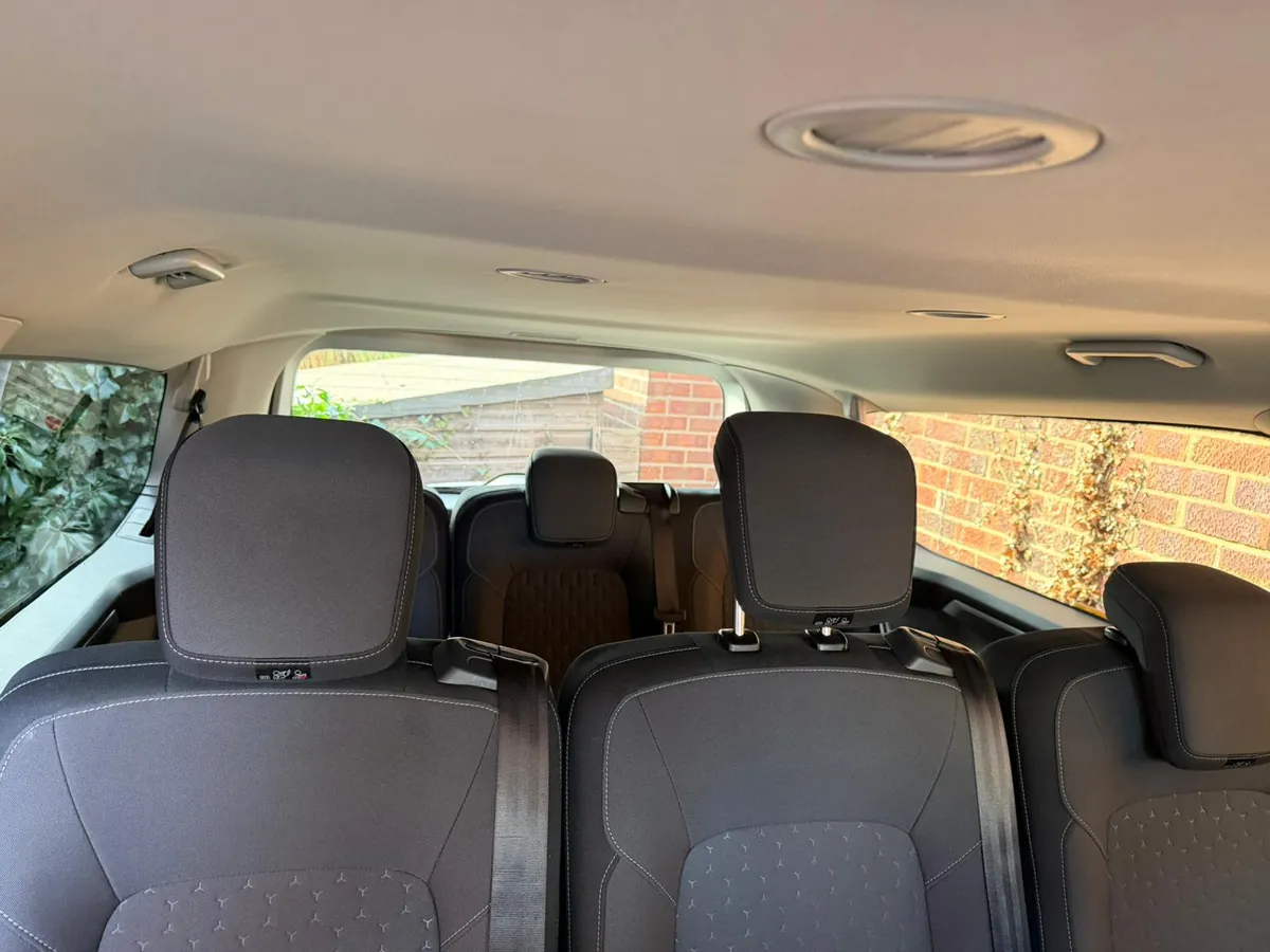 Minibus interior - spacious overhead view of seats